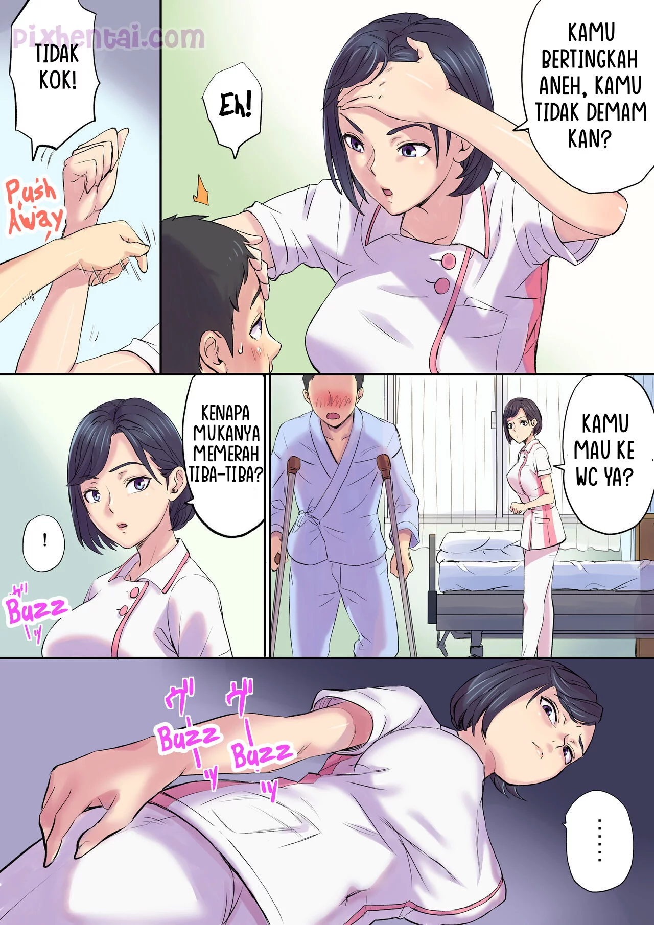 Komik hentai xxx manga sex bokep Milf Nurse Cuckolded on the Bed Next Door 34